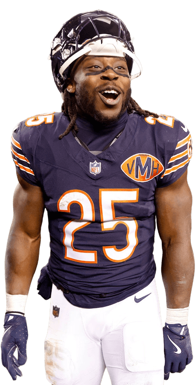 Kyle Monangai in Chicago Bears #25 uniform